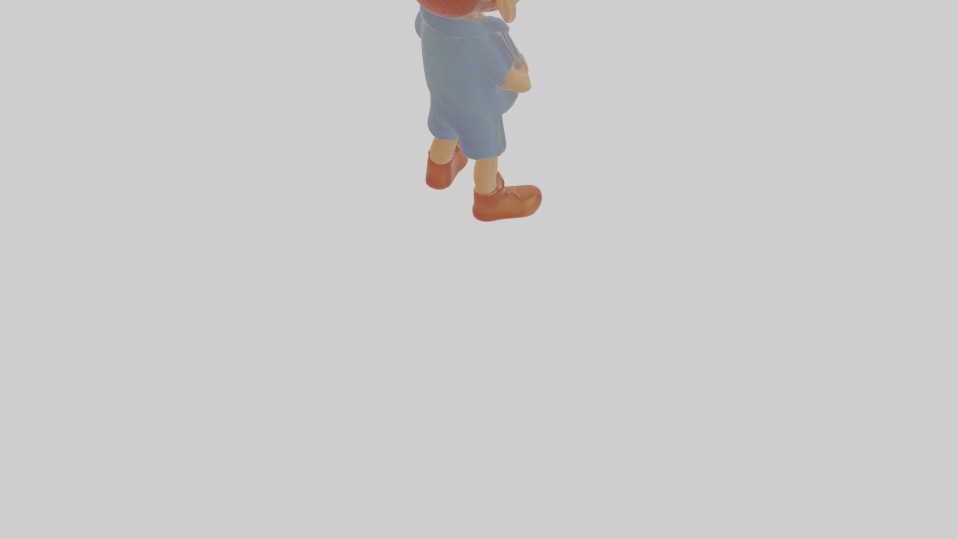 Cartoon Dipper Low-poly 3D model_6