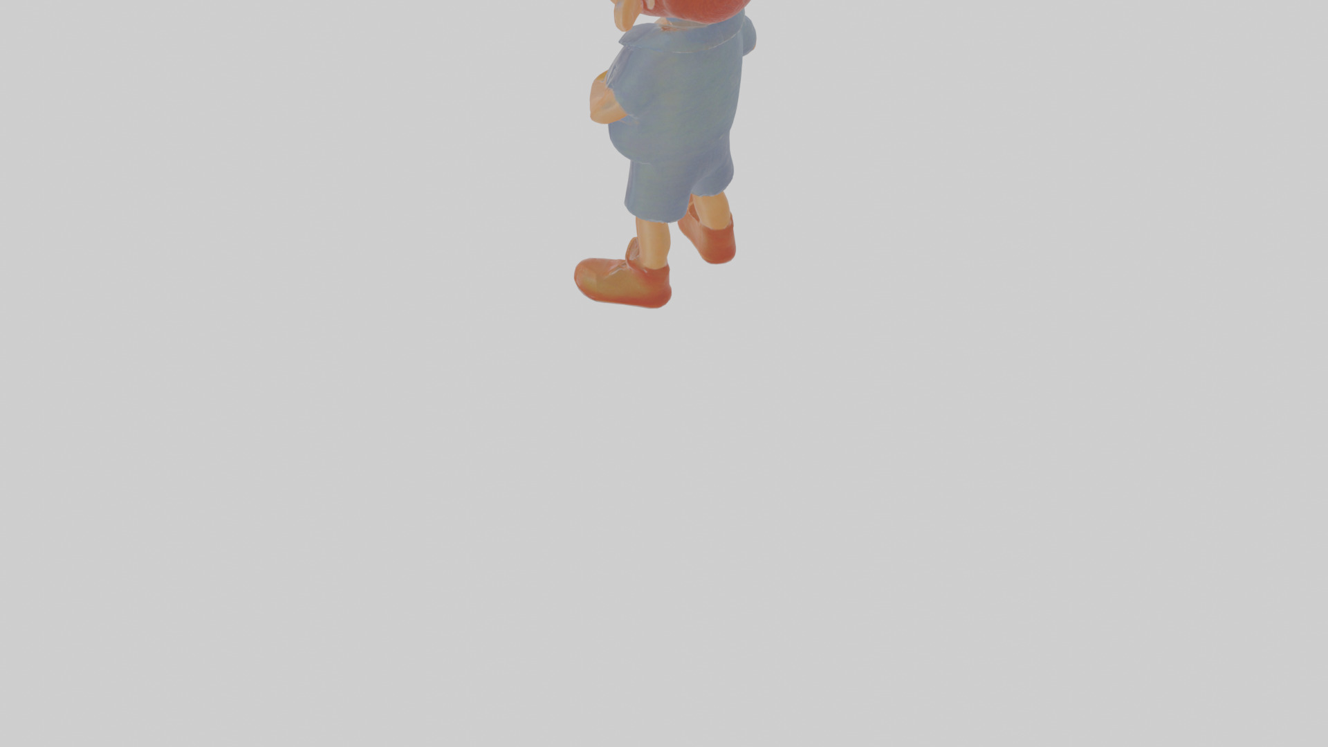 Cartoon Dipper Low-poly 3D model_5