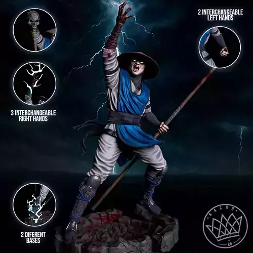 Fan Art - Raiden from MK - Statue