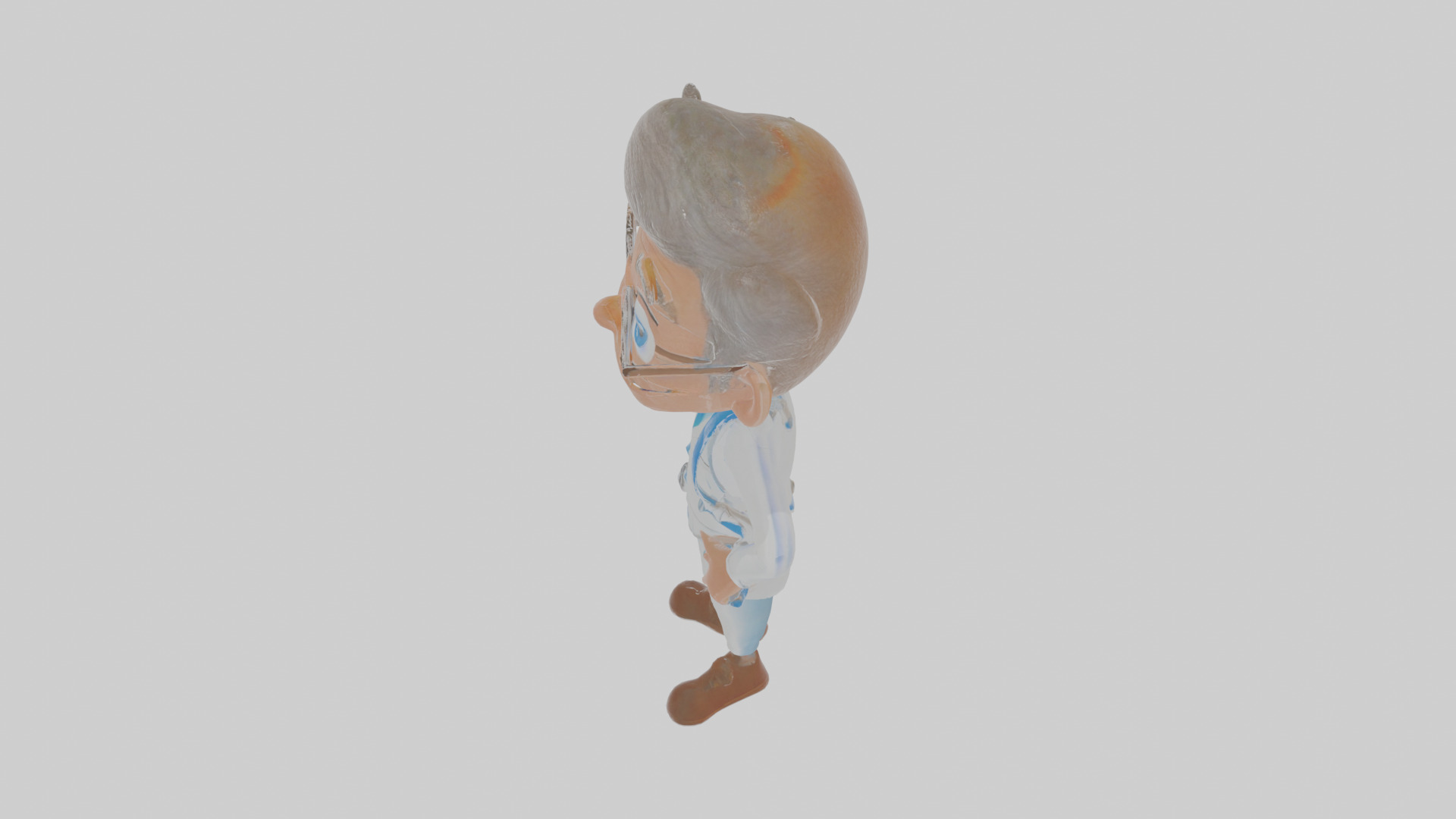 Cartoon Doctor Low-poly 3D model_26