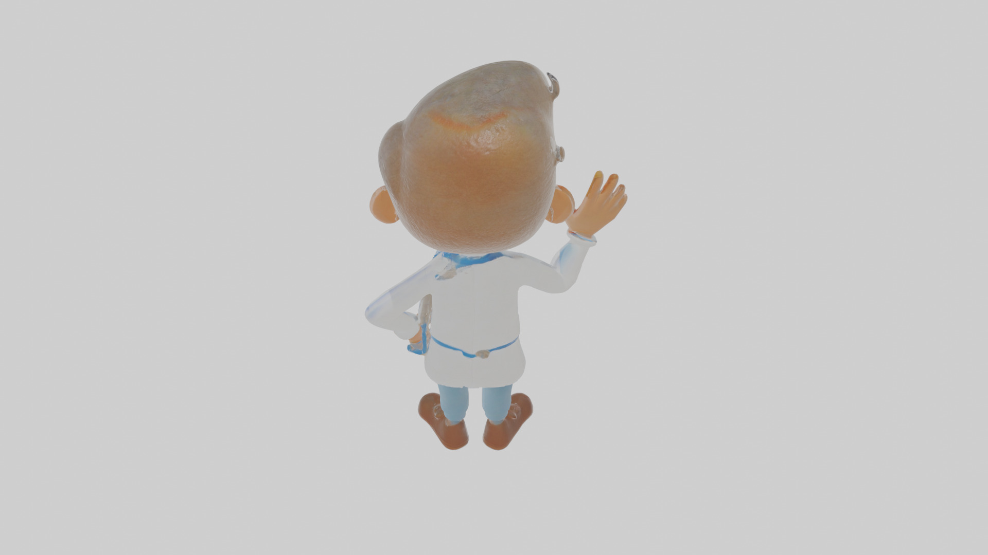 Cartoon Doctor Low-poly 3D model_23