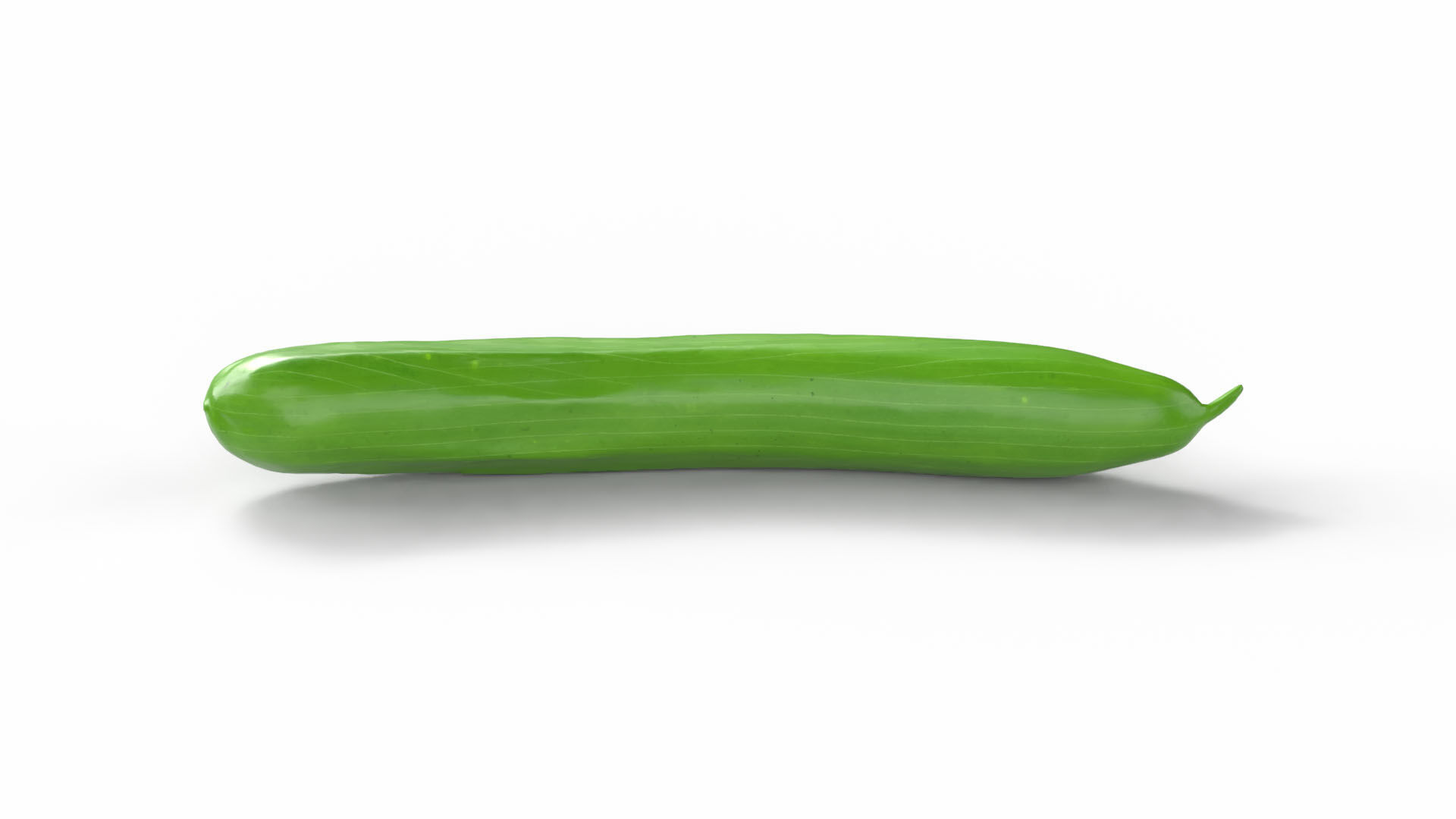Realistic Cucumber Low-poly 3D model_6