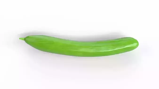 Realistic Cucumber Low-poly 3D model