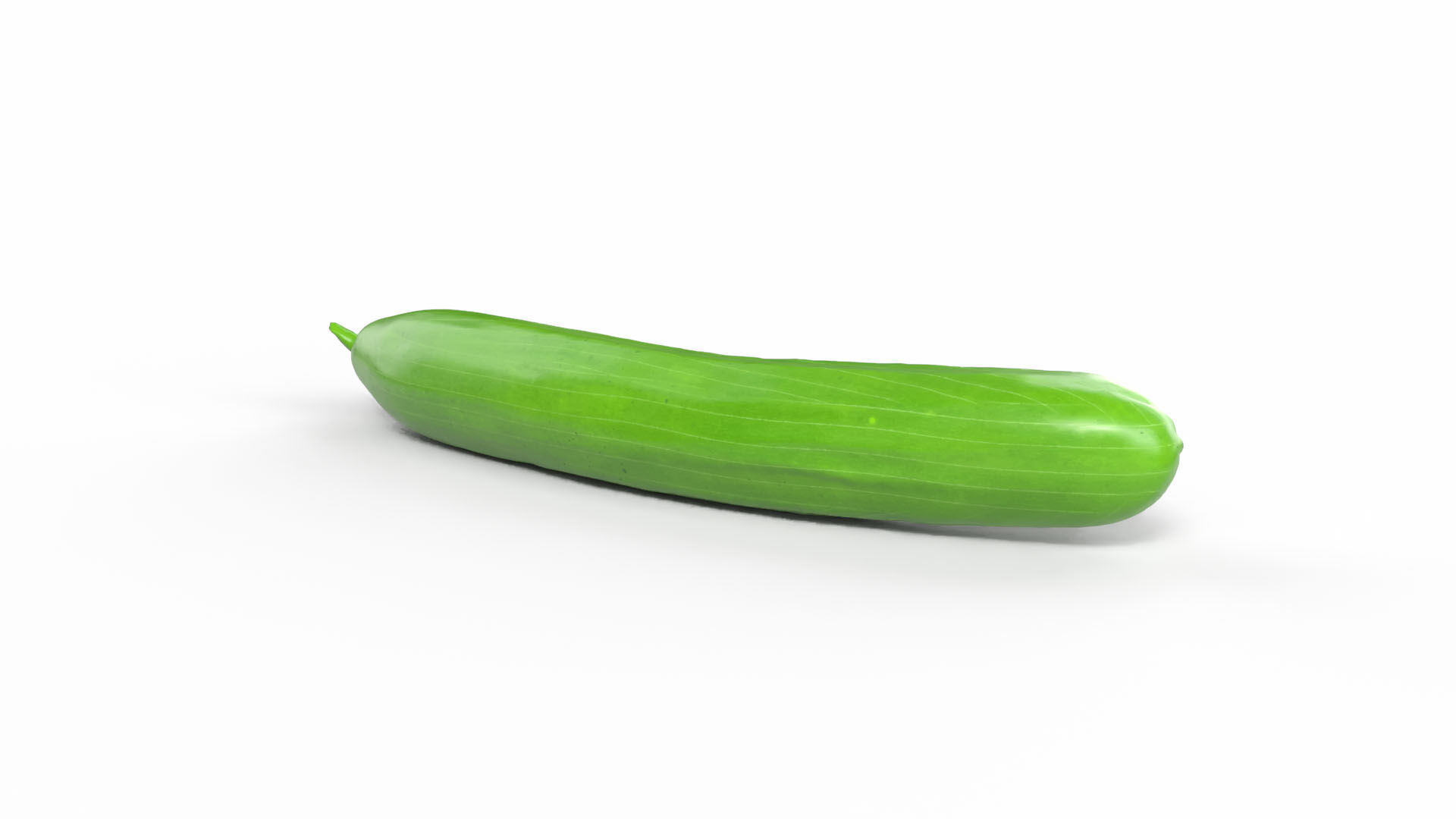 Realistic Cucumber Low-poly 3D model_2