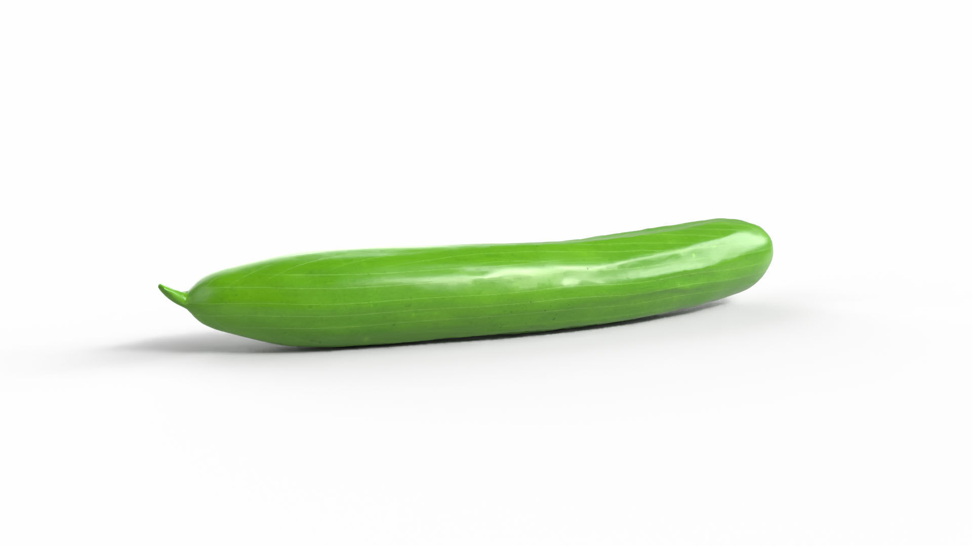 Realistic Cucumber Low-poly 3D model_3
