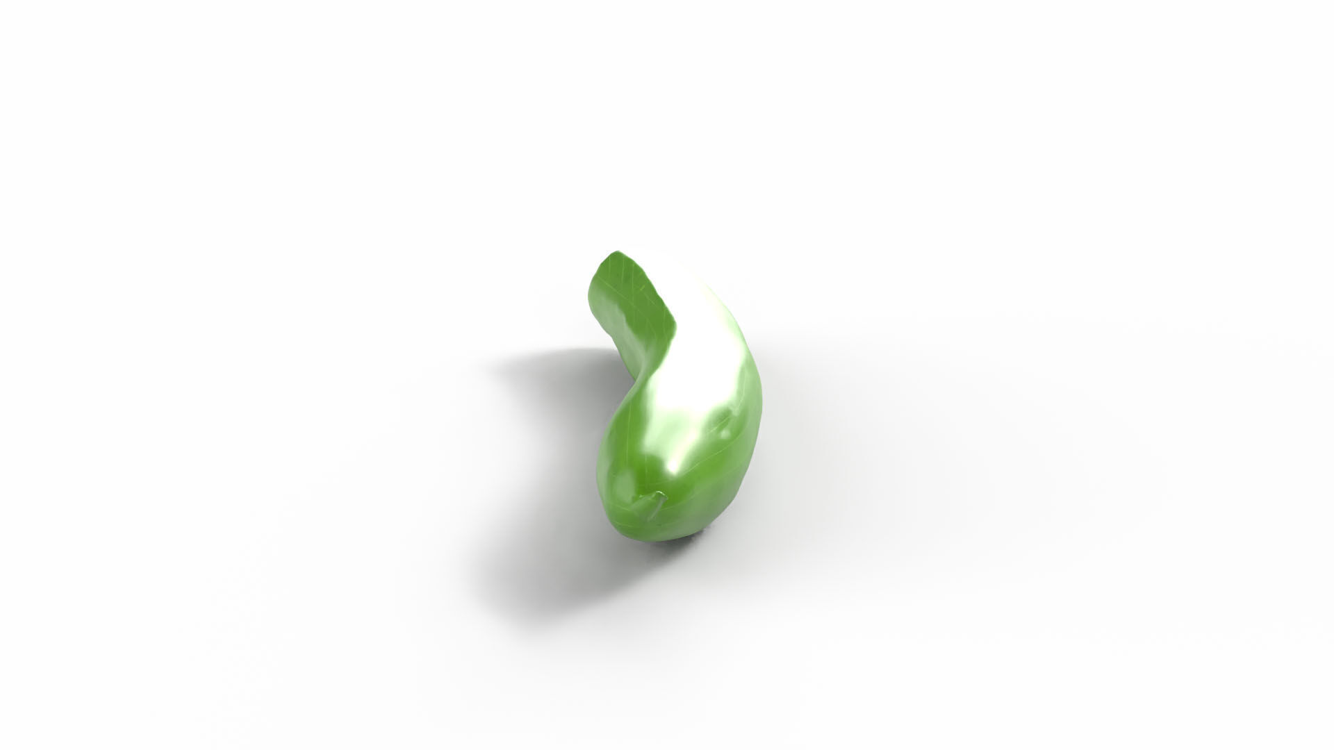 Realistic Cucumber Low-poly 3D model_4