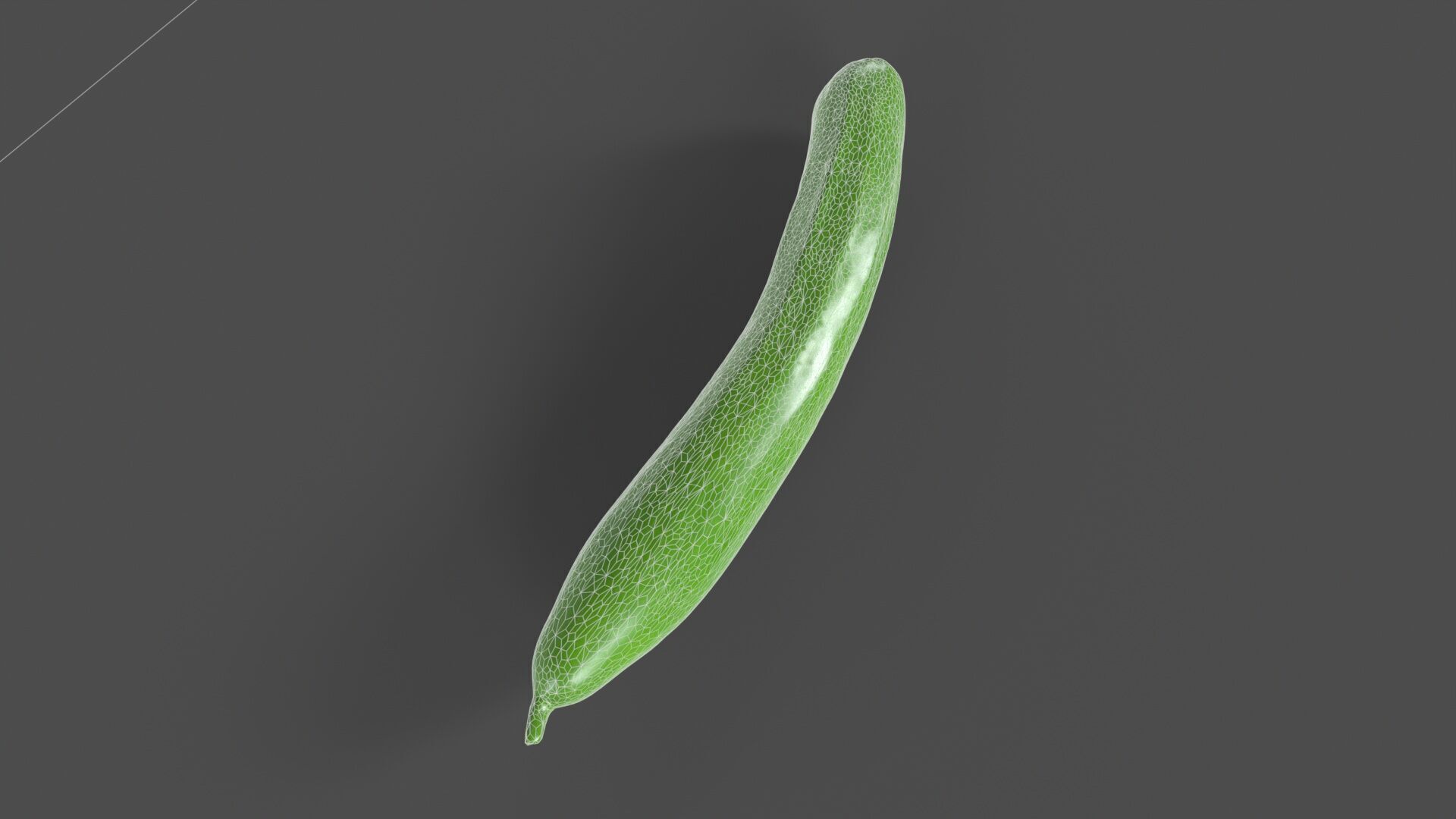 Realistic Cucumber Low-poly 3D model_12