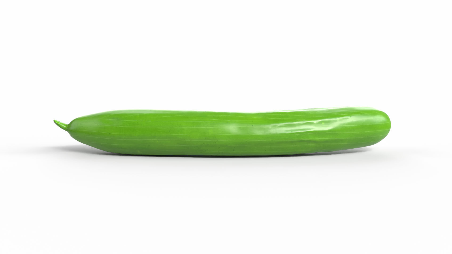 Realistic Cucumber Low-poly 3D model_1