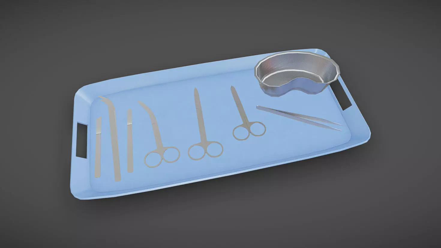 Medical Tools Low-poly 3D model
