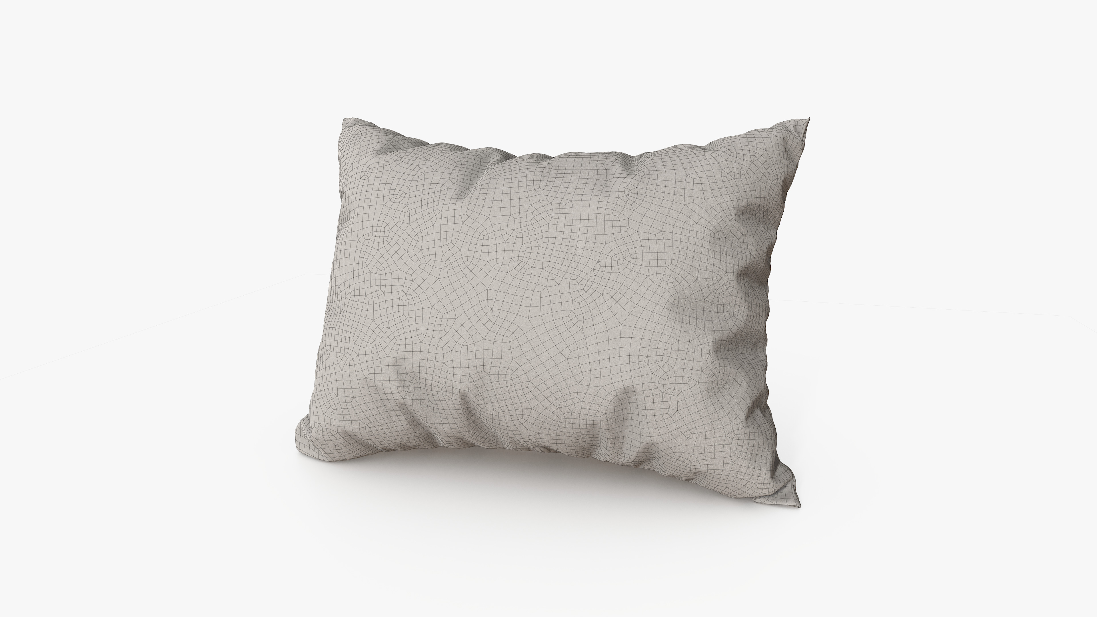 Pillow Sleeping Low-poly 3D model_5