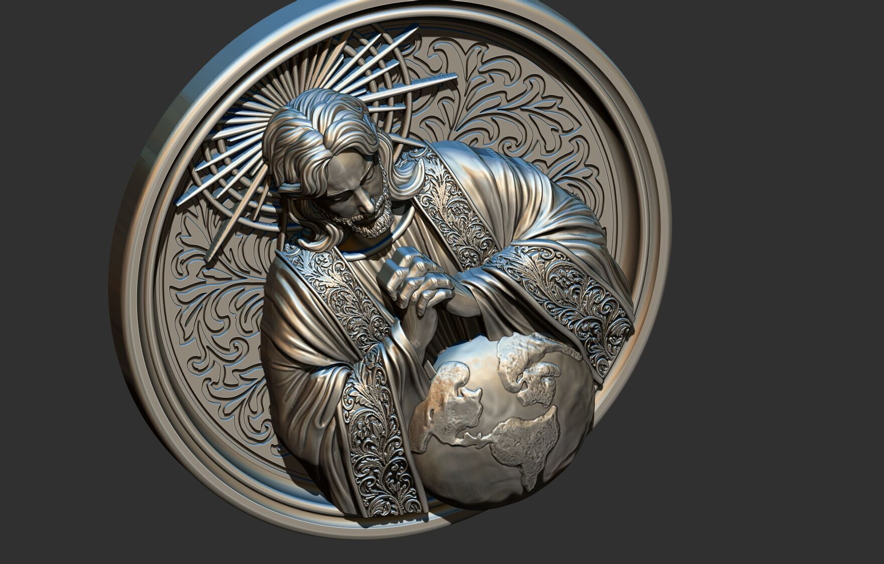 Praying Jesus 3D print model_10