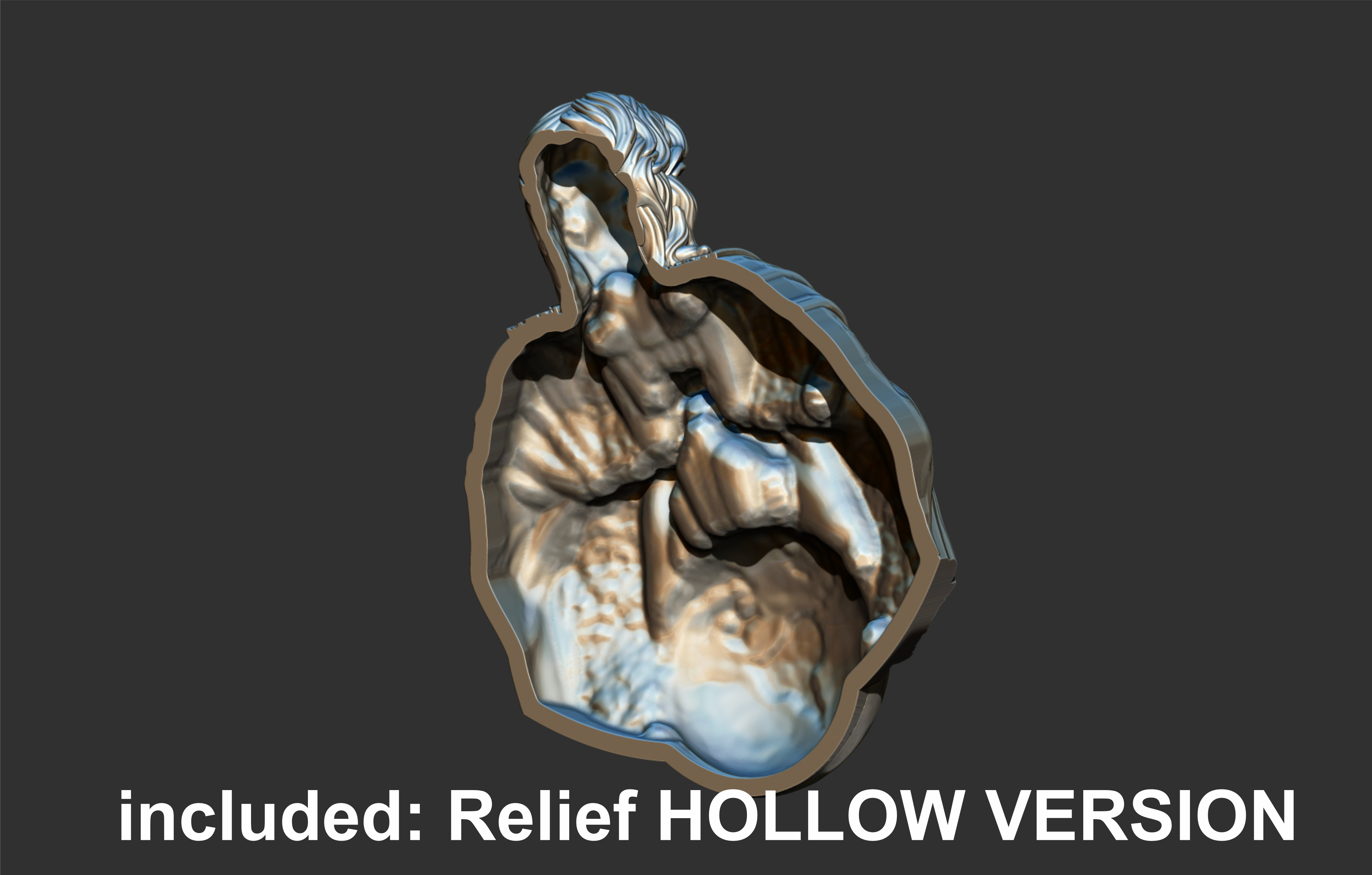 Praying Jesus 3D print model_4