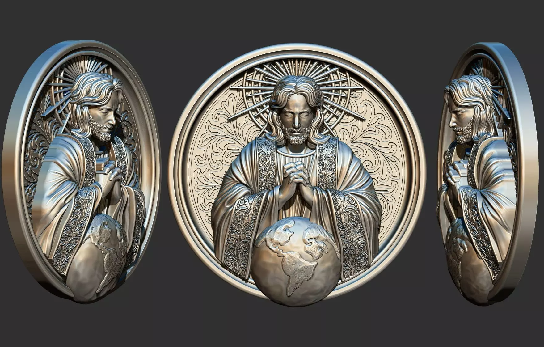 Praying Jesus 3D print model_0