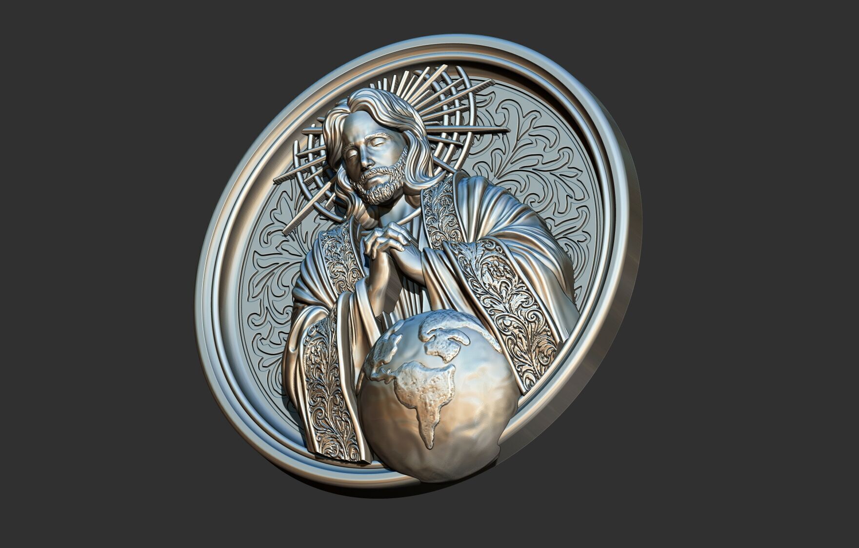 Praying Jesus 3D print model_8