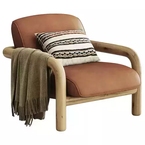 West Elm Benson Chair 3D model