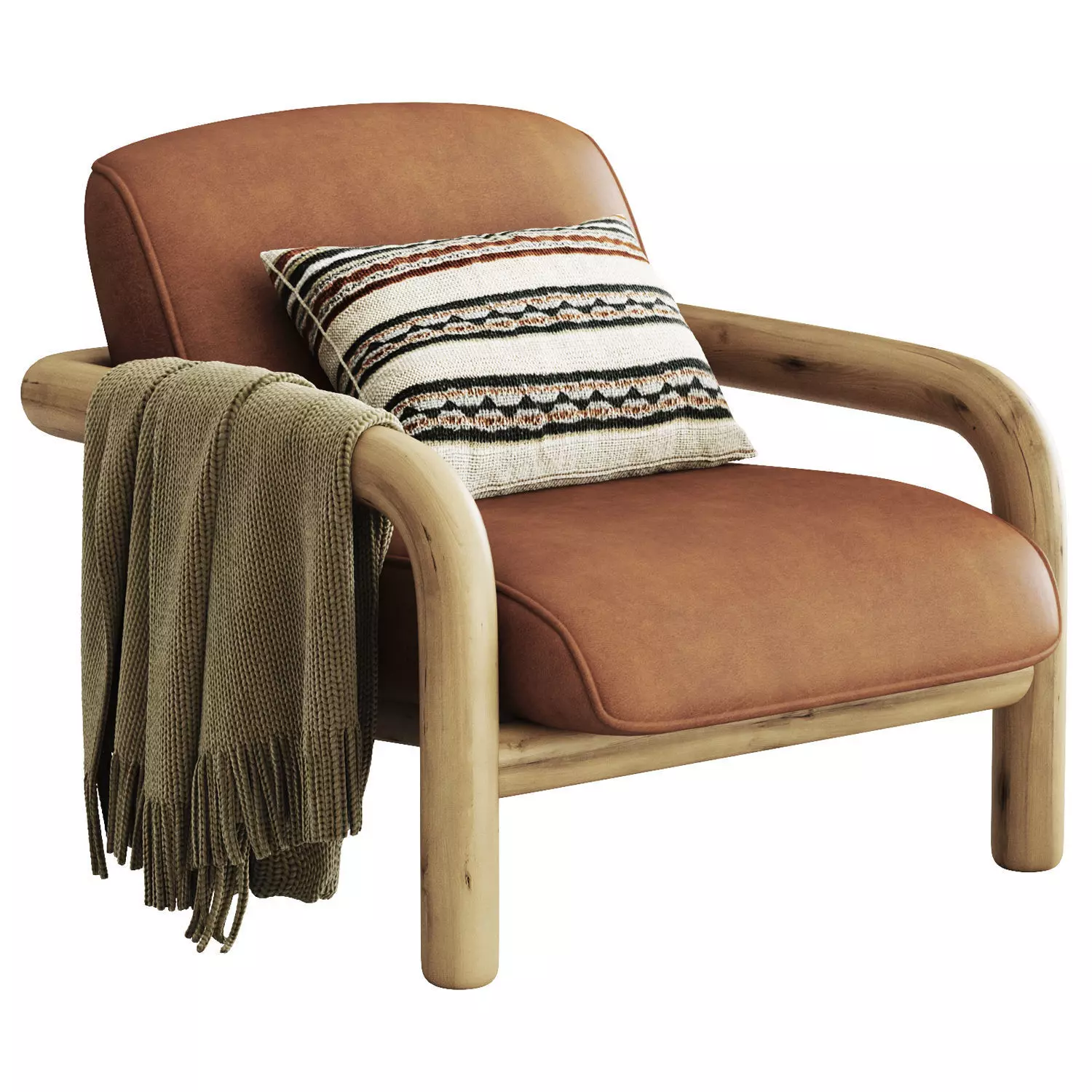 West Elm Benson Chair 3D model