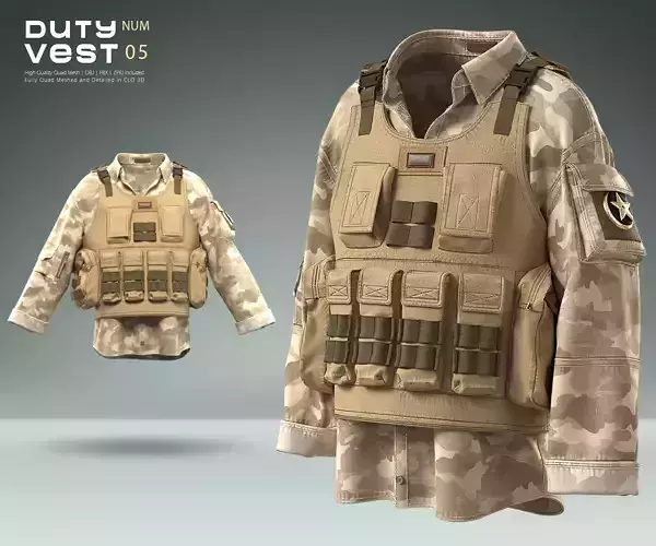 Duty Vest 05 3D model