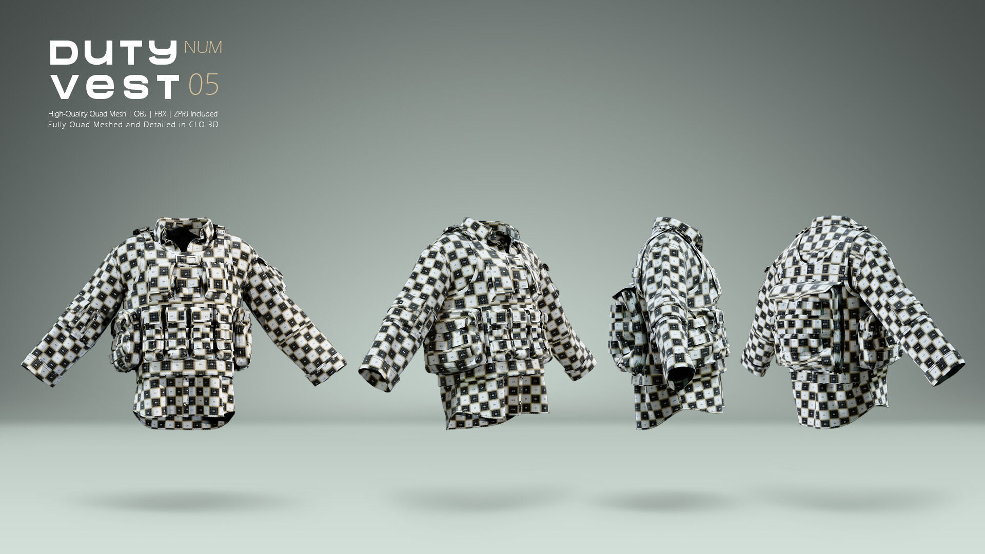 Duty Vest 05 3D model_4