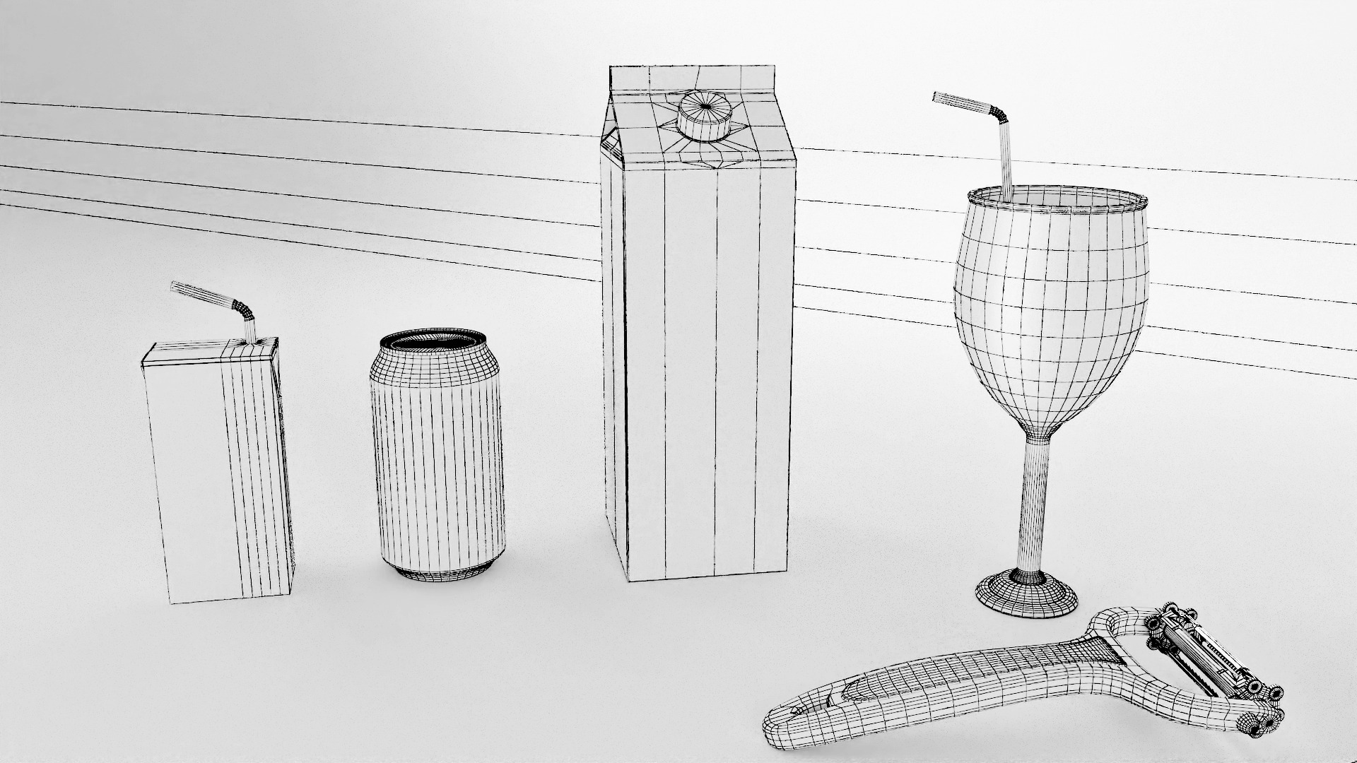 Carrot Low-poly 3D model_9