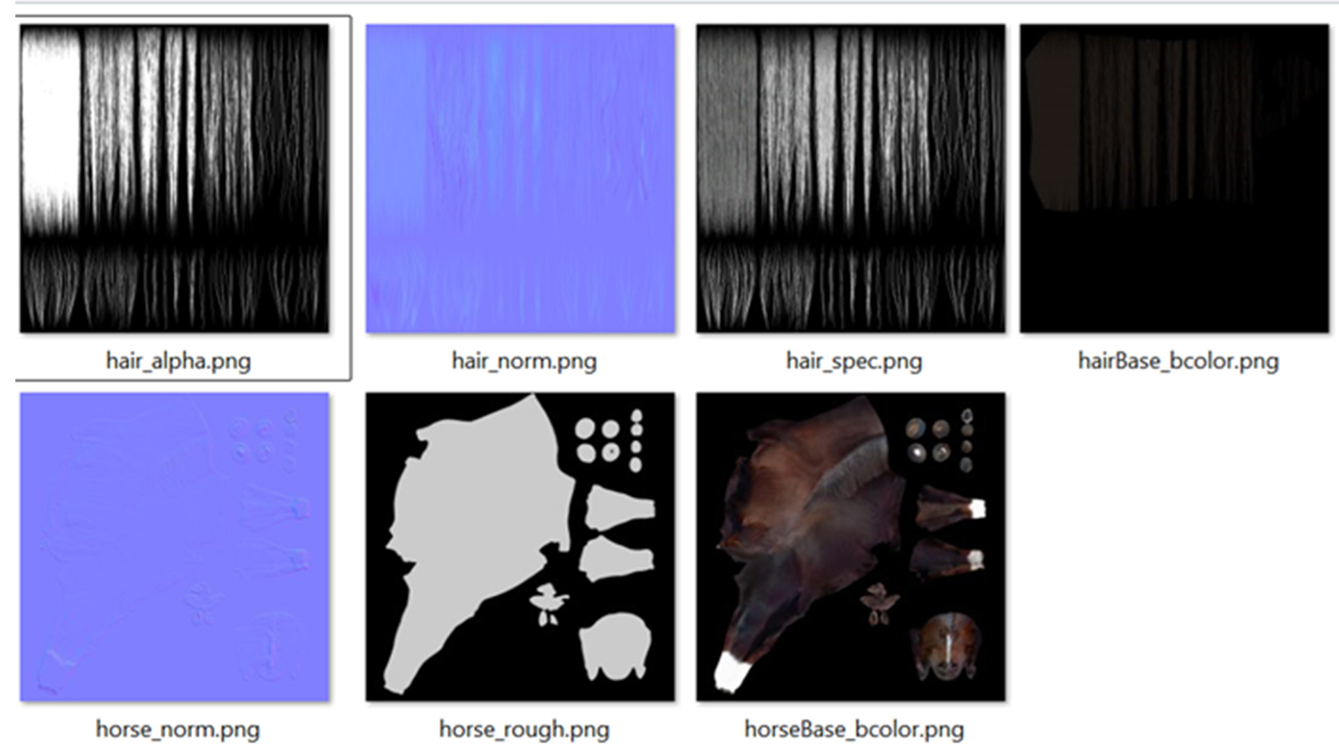 Realistic 3D Horse Model Low-poly 3D model_15