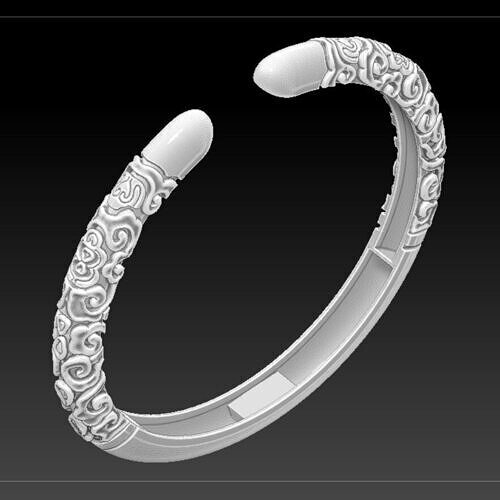 Japanese Cloud Pattern Bangle 3D print model