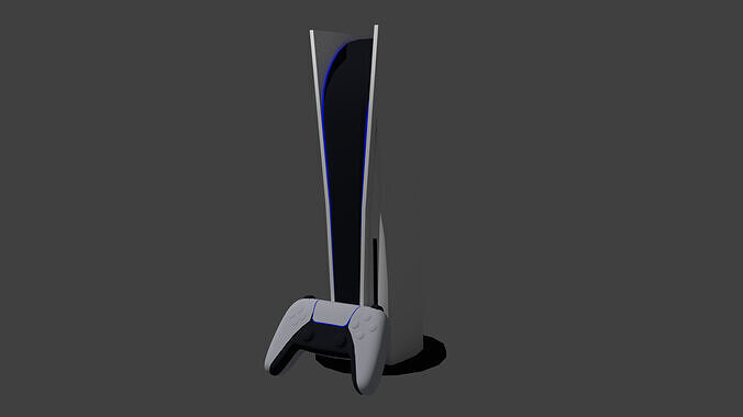 Sony Playstation 5 Low-poly 3D model