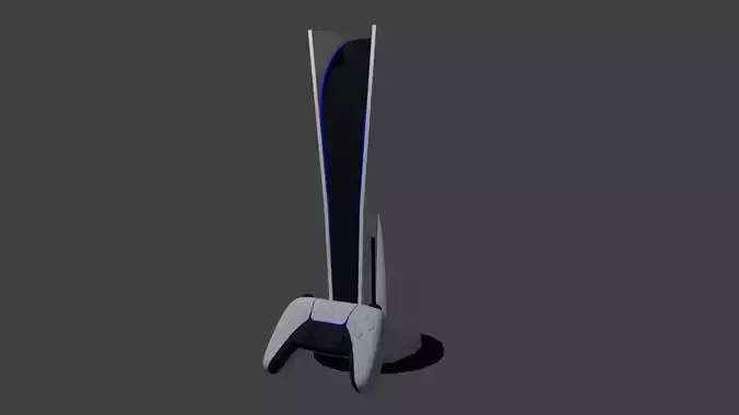 Sony Playstation 5 Low-poly 3D model
