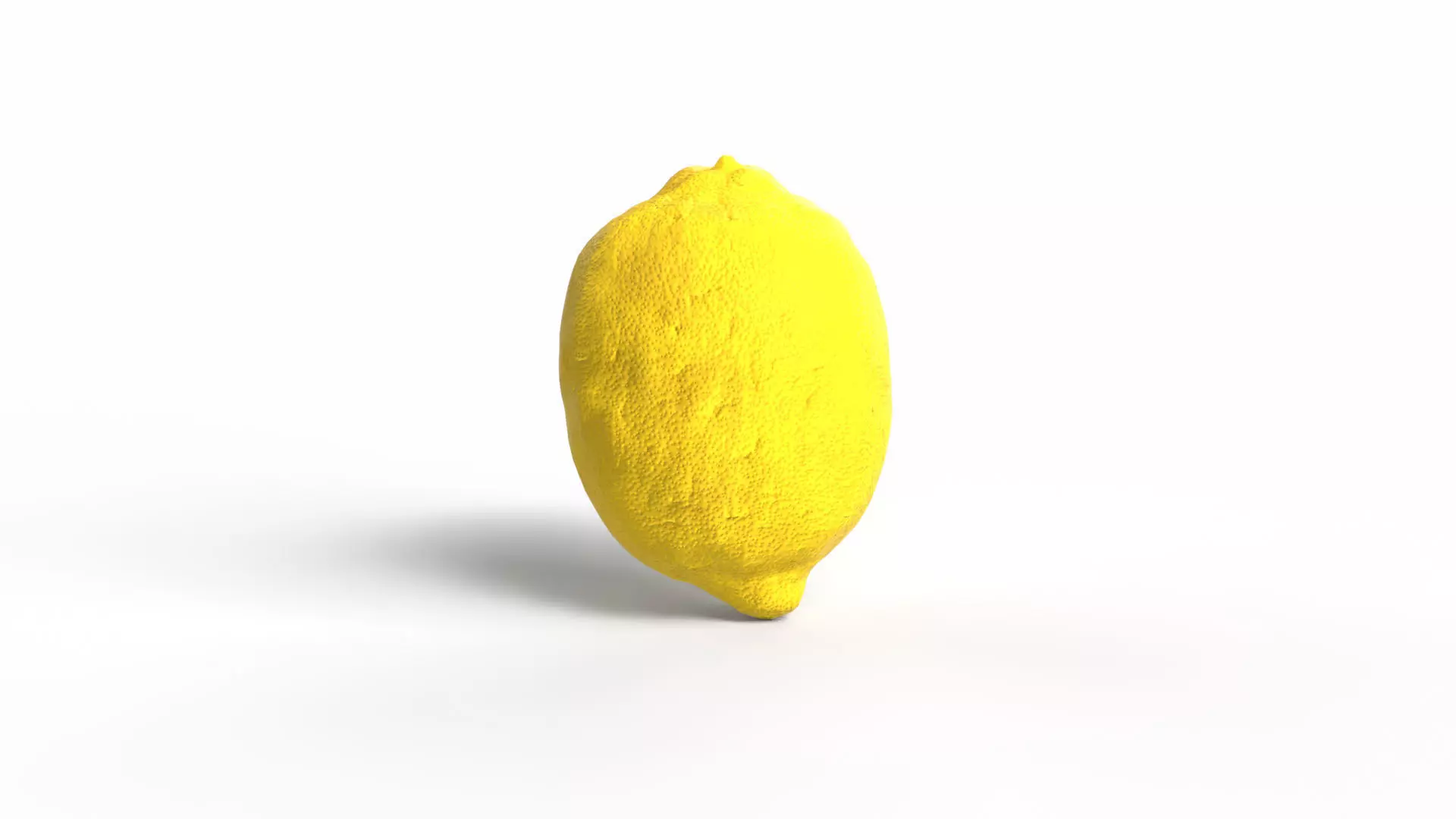 Lemon Low-poly 3D model_0