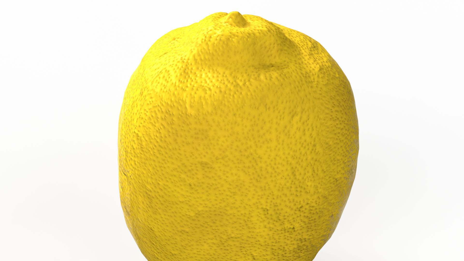 Lemon Low-poly 3D model_4