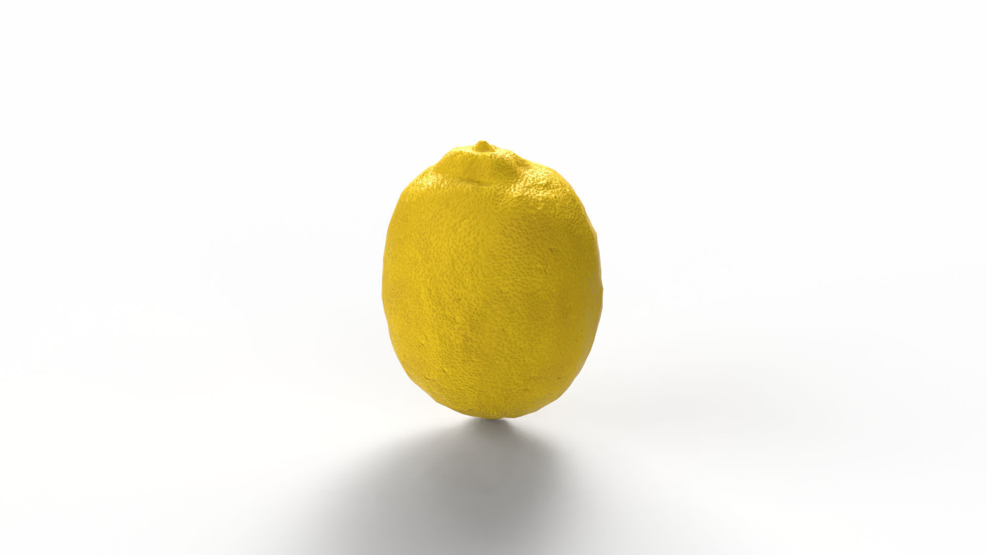 Lemon Low-poly 3D model_9