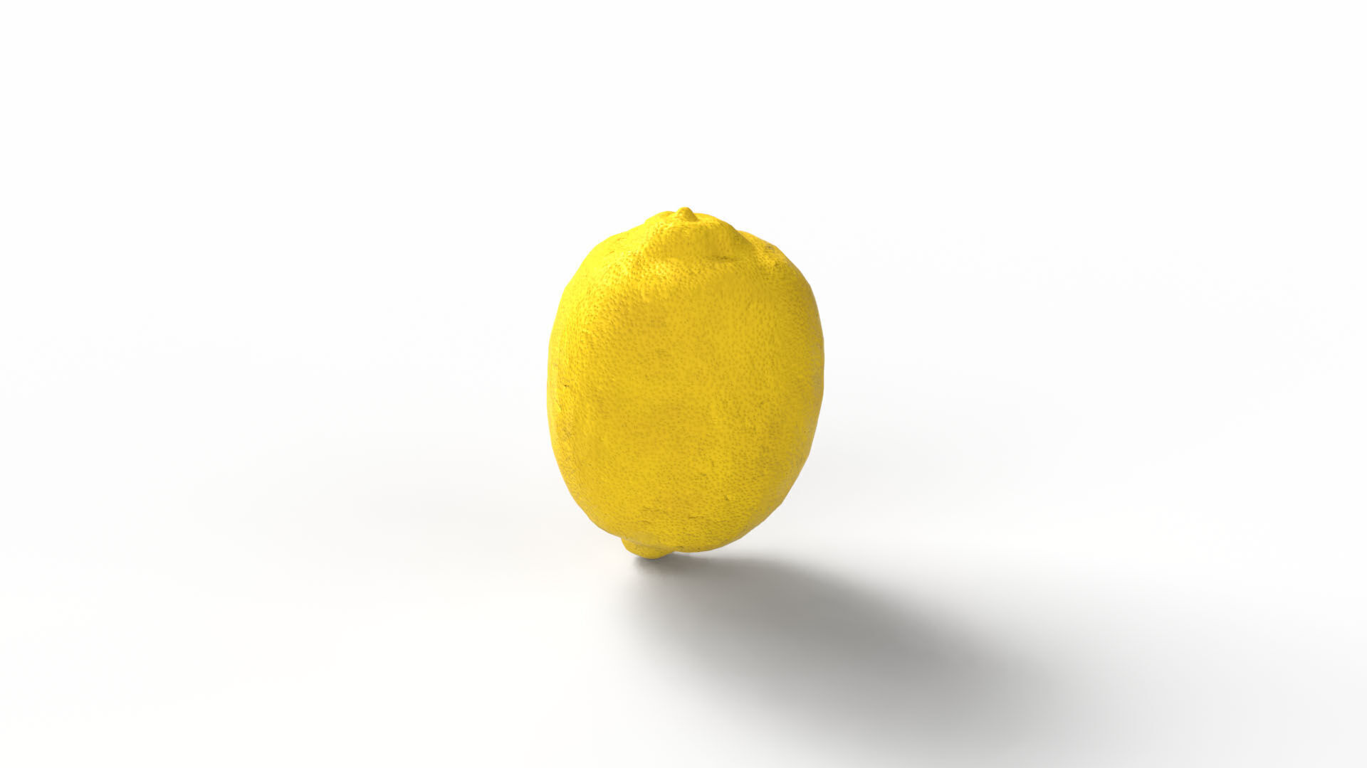 Lemon Low-poly 3D model_10