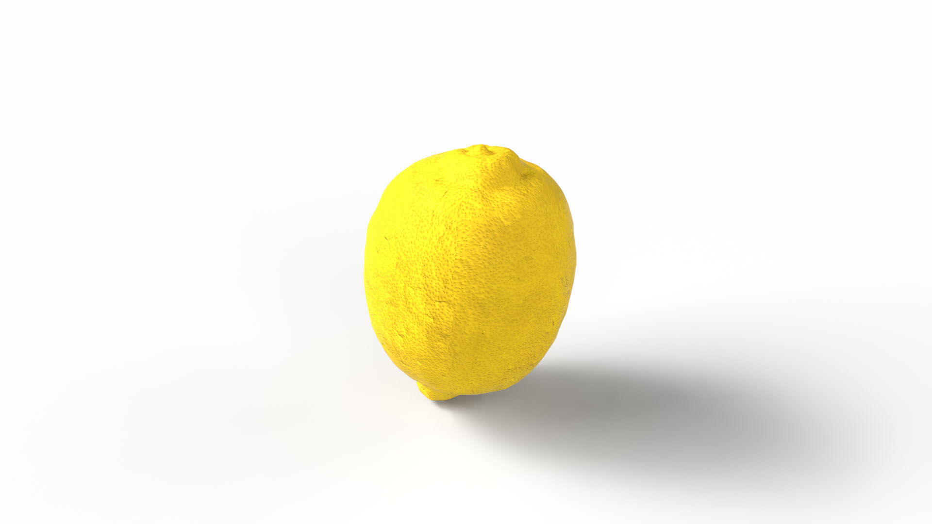 Lemon Low-poly 3D model_11