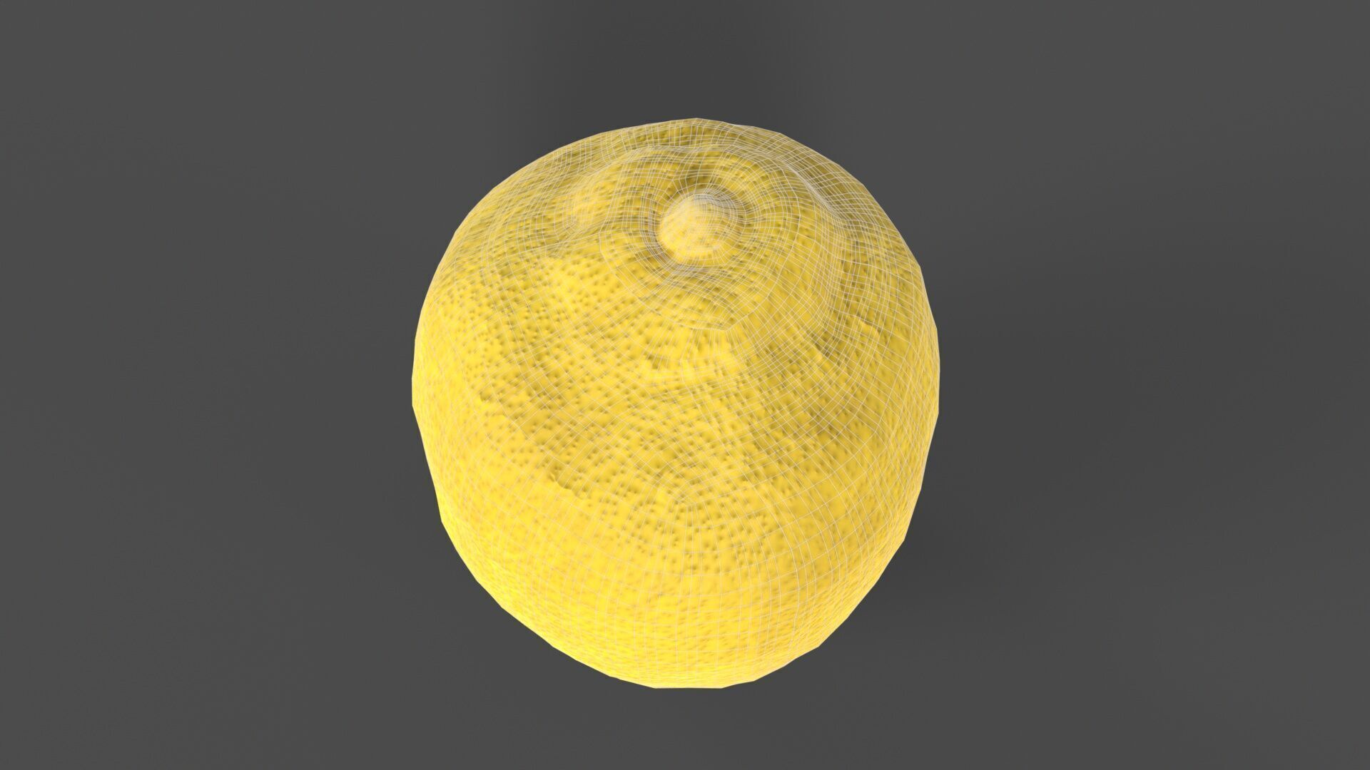 Lemon Low-poly 3D model_7