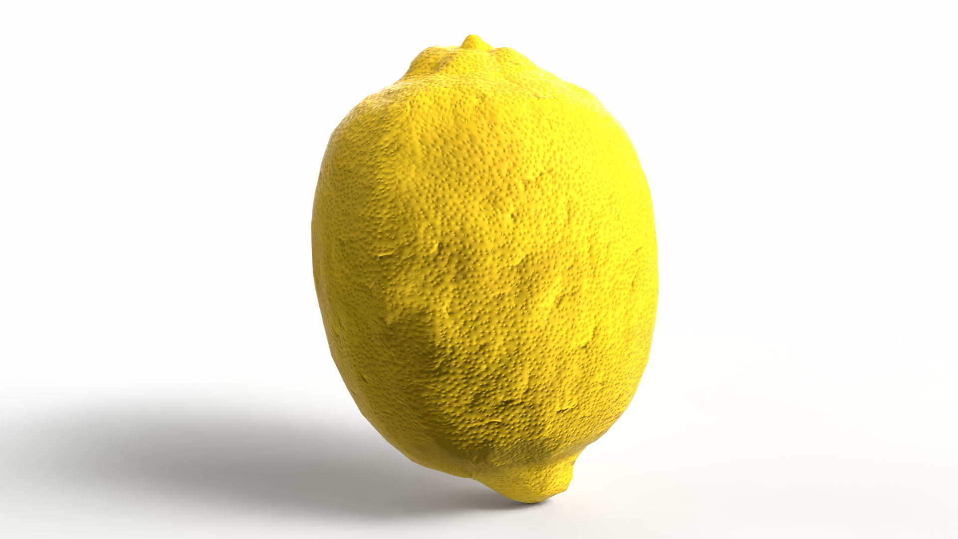 Lemon Low-poly 3D model_3