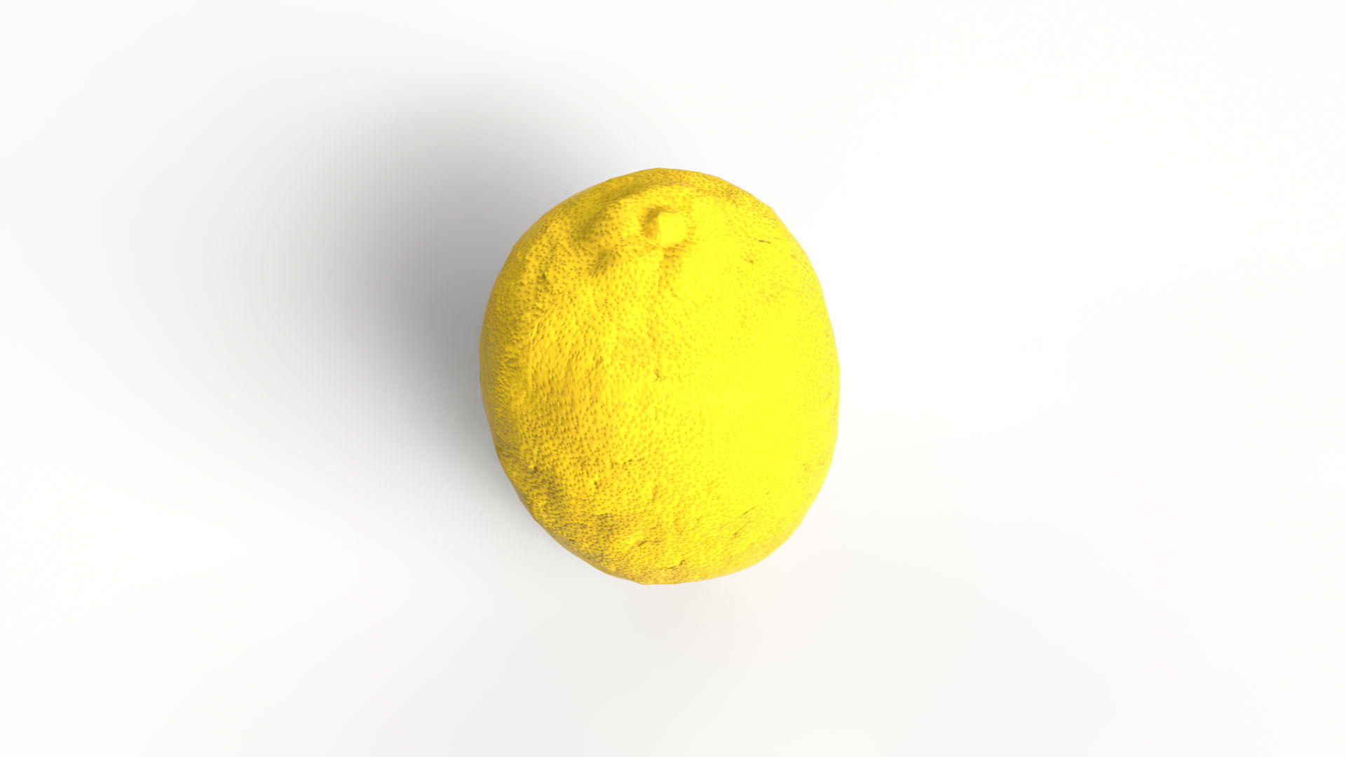 Lemon Low-poly 3D model_1