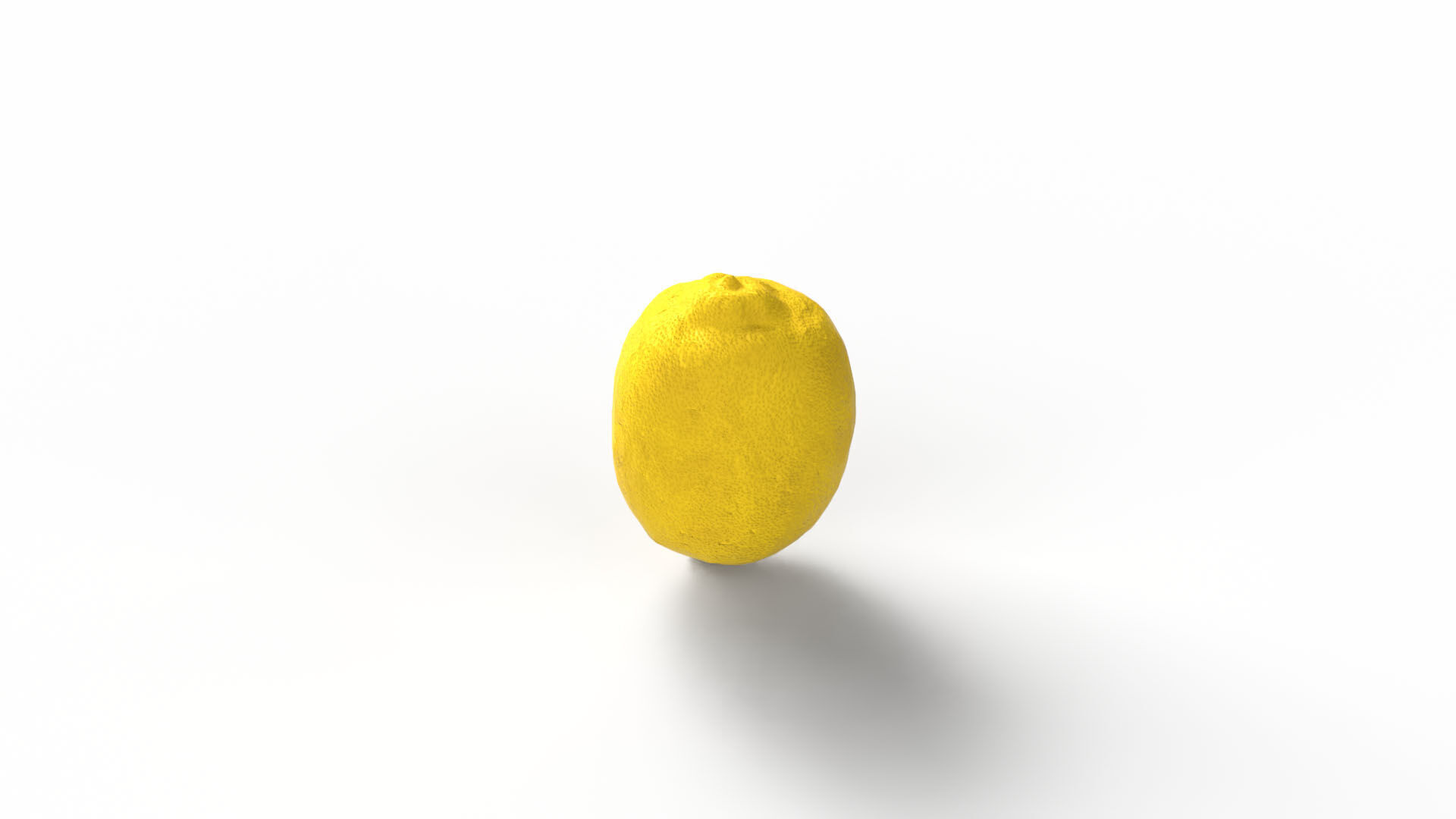 Lemon Low-poly 3D model_5