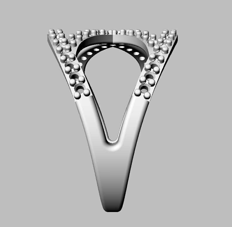 Diamond Ring 3D print model_12