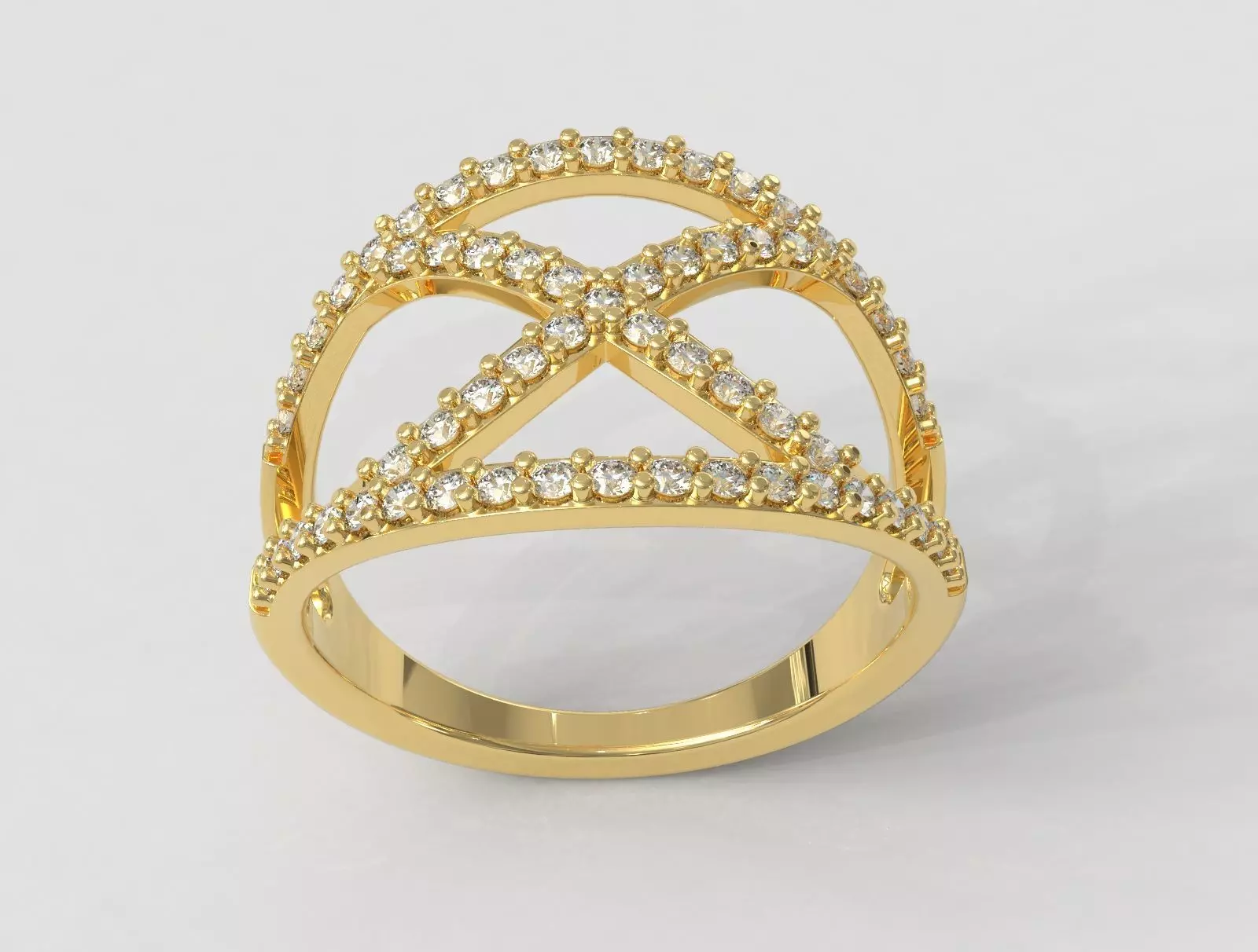 Diamond Ring 3D print model_0