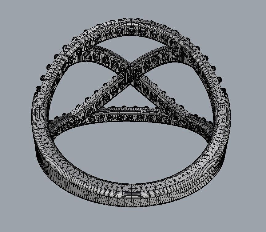 Diamond Ring 3D print model_23