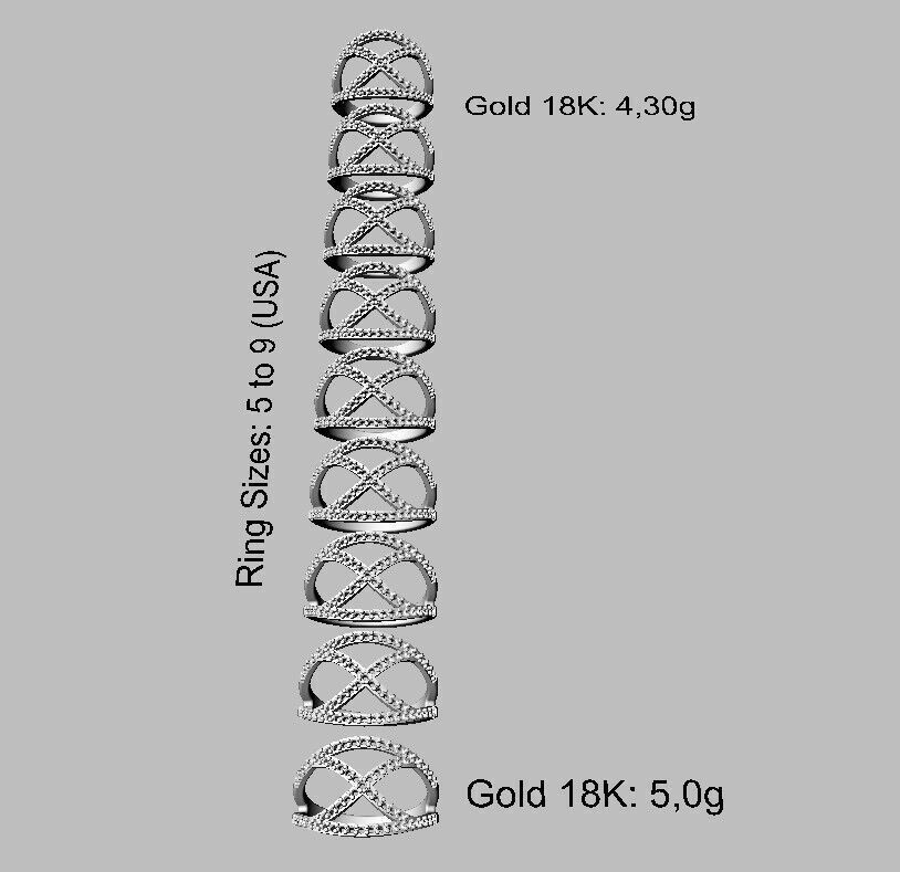 Diamond Ring 3D print model_4