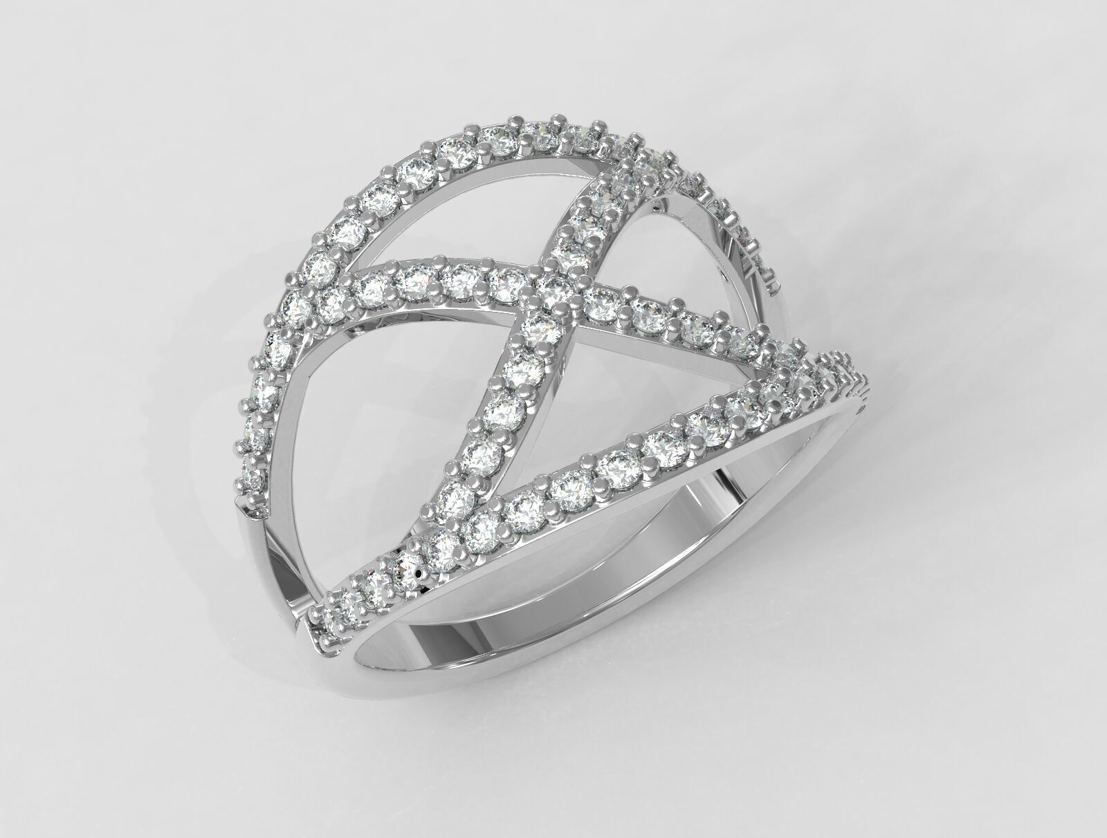 Diamond Ring 3D print model_1