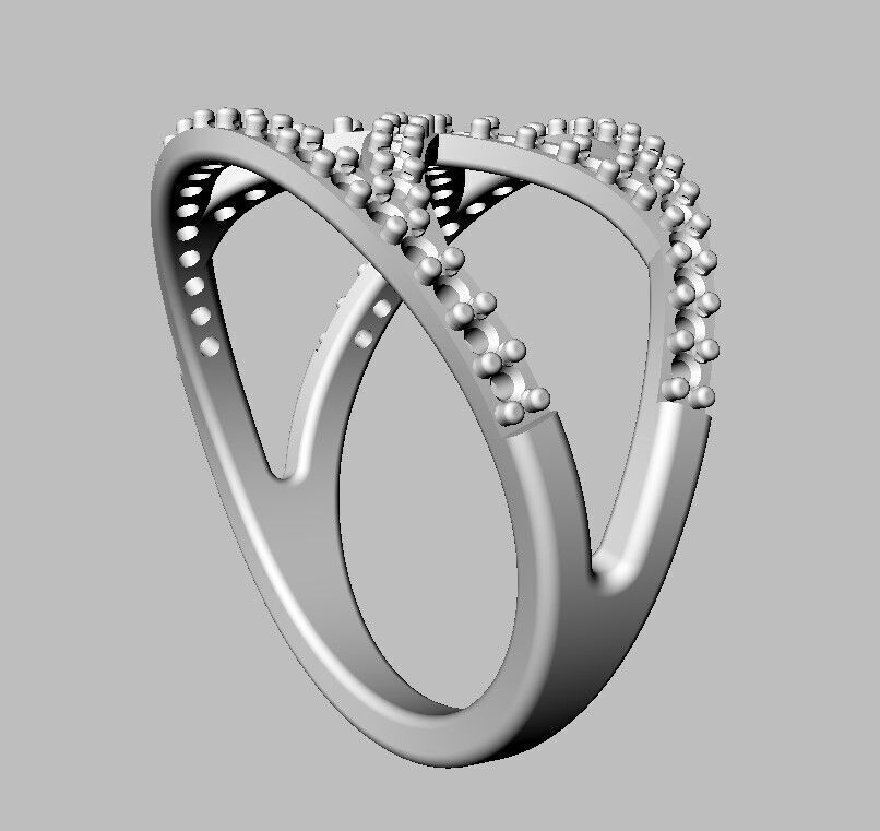 Diamond Ring 3D print model_8