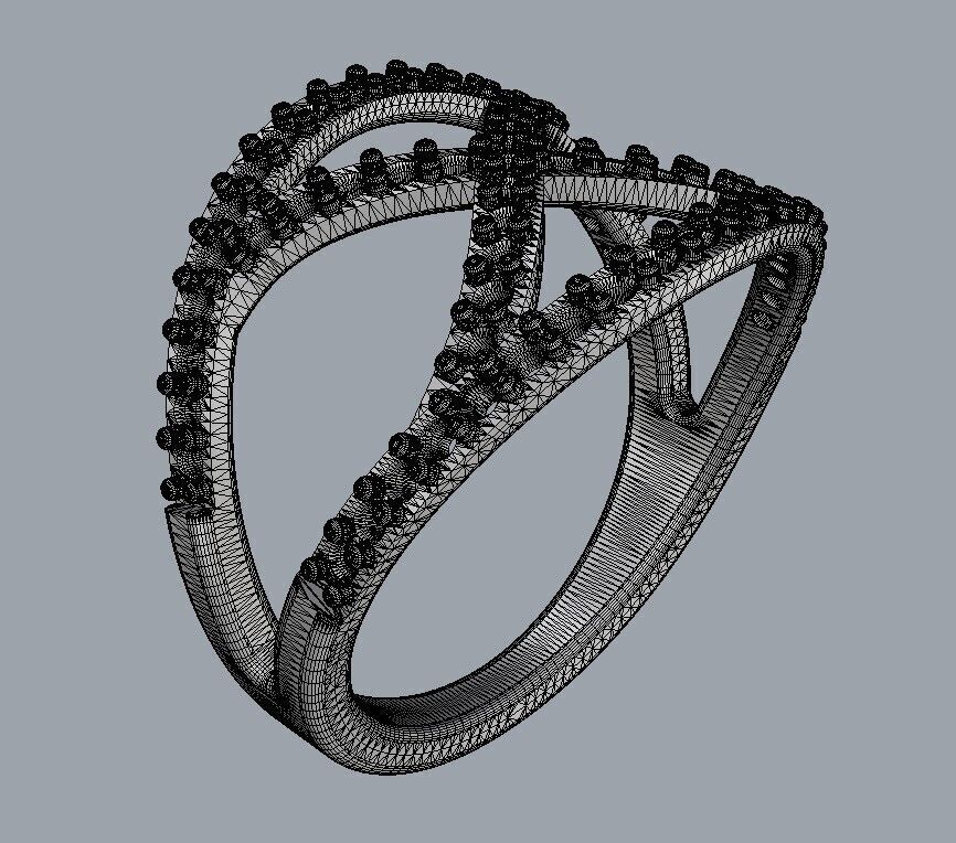 Diamond Ring 3D print model_19