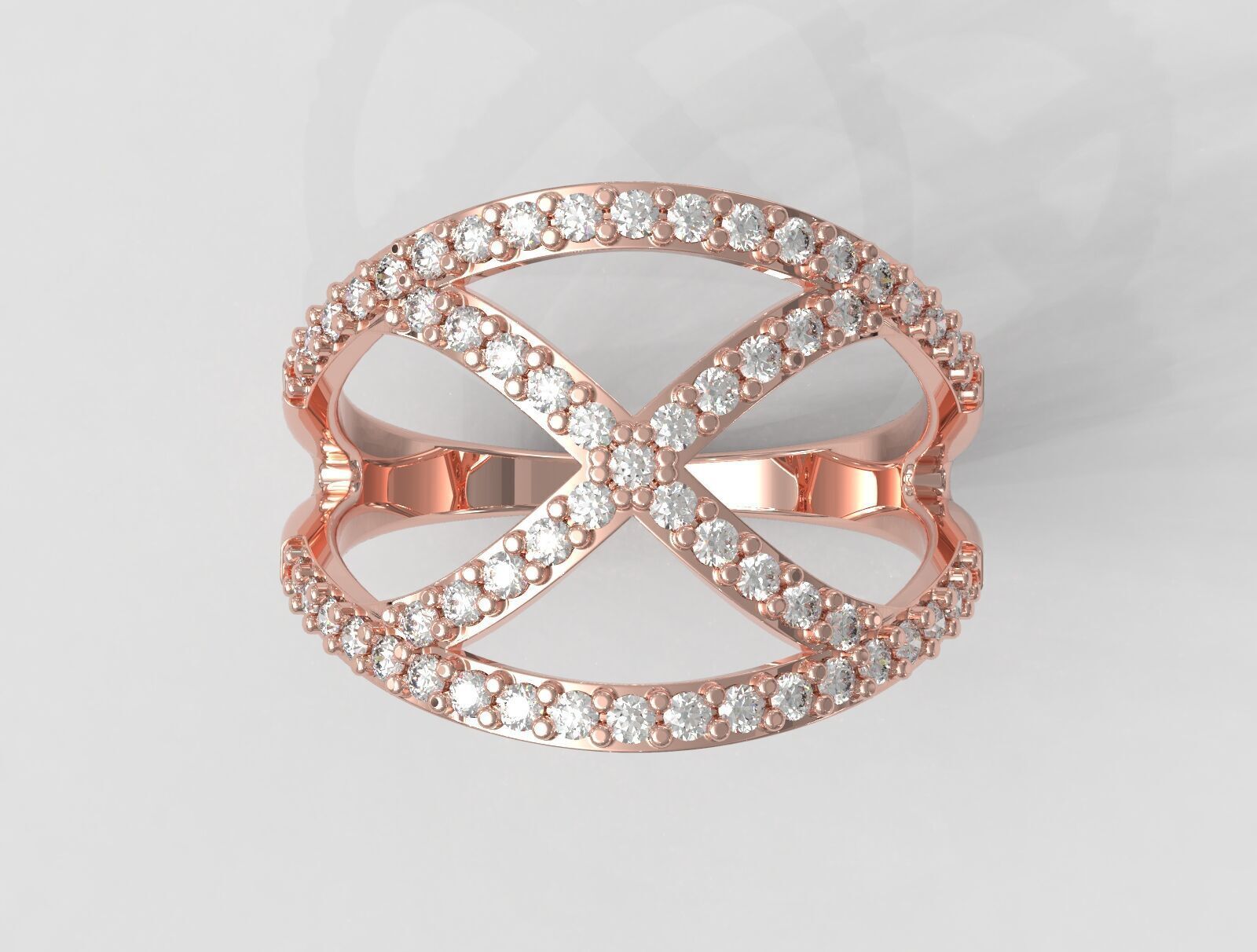 Diamond Ring 3D print model_2