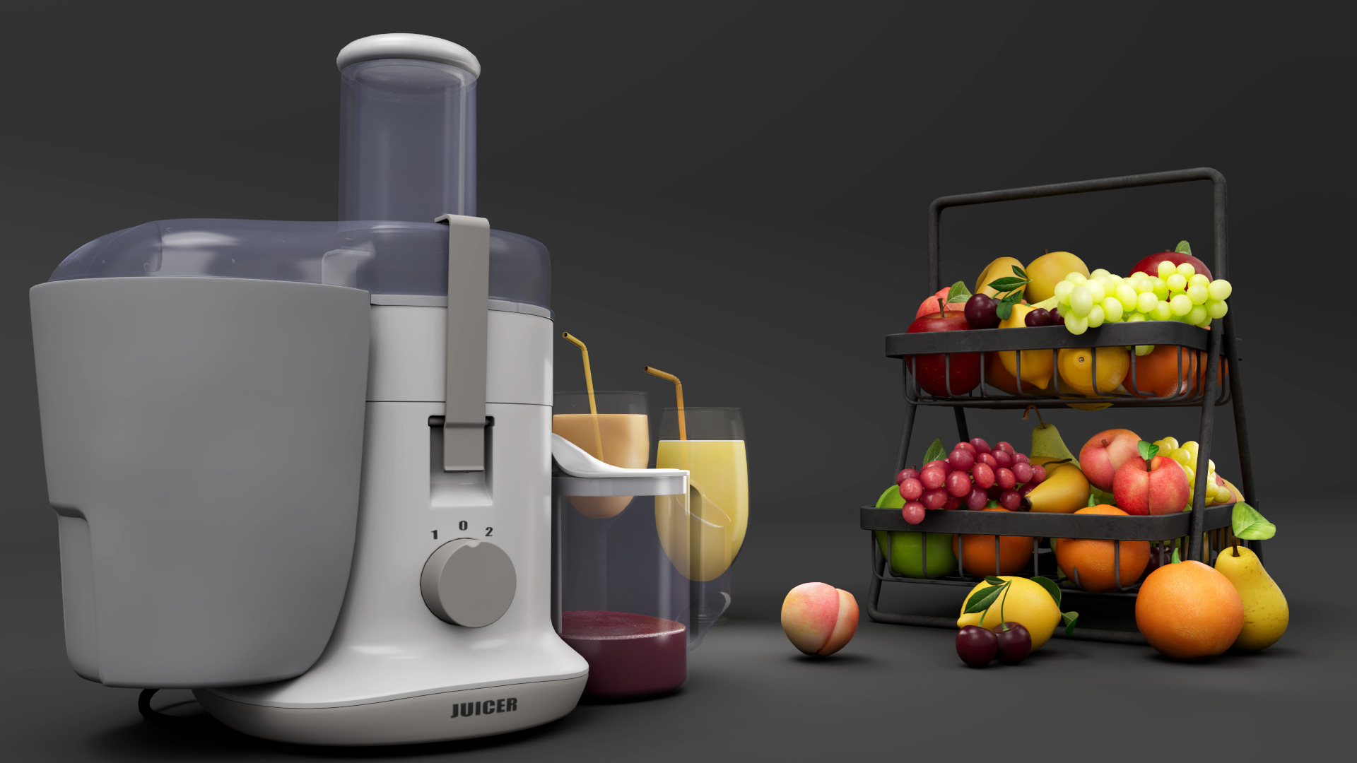Juicer Low-poly 3D model_2
