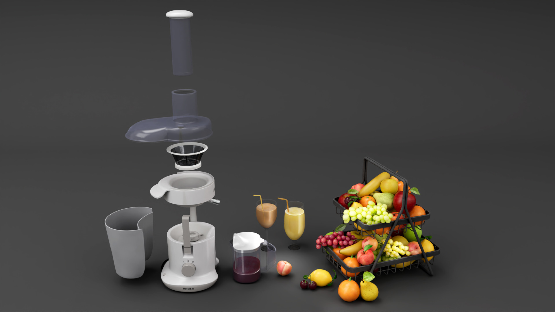 Juicer Low-poly 3D model_1