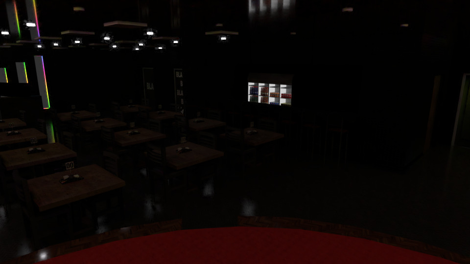 Restaurant - The Black Bar Low-poly 3D model_10