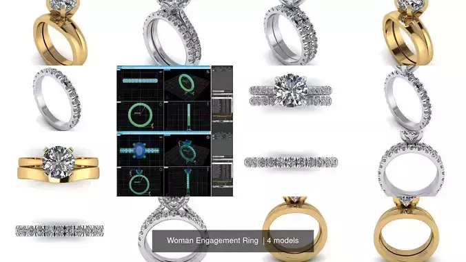 Woman Engagement Ring 