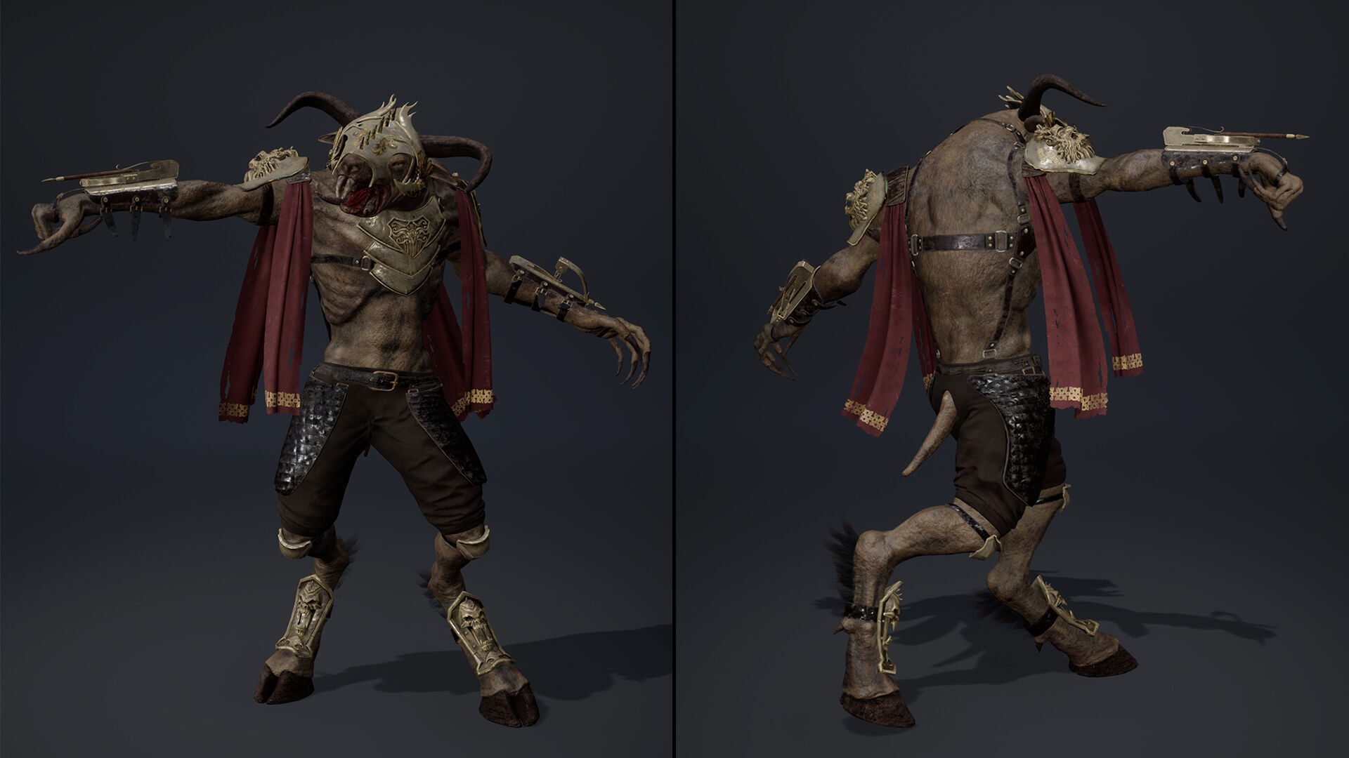 Dread Spearman Arm2 Low-poly 3D model_10