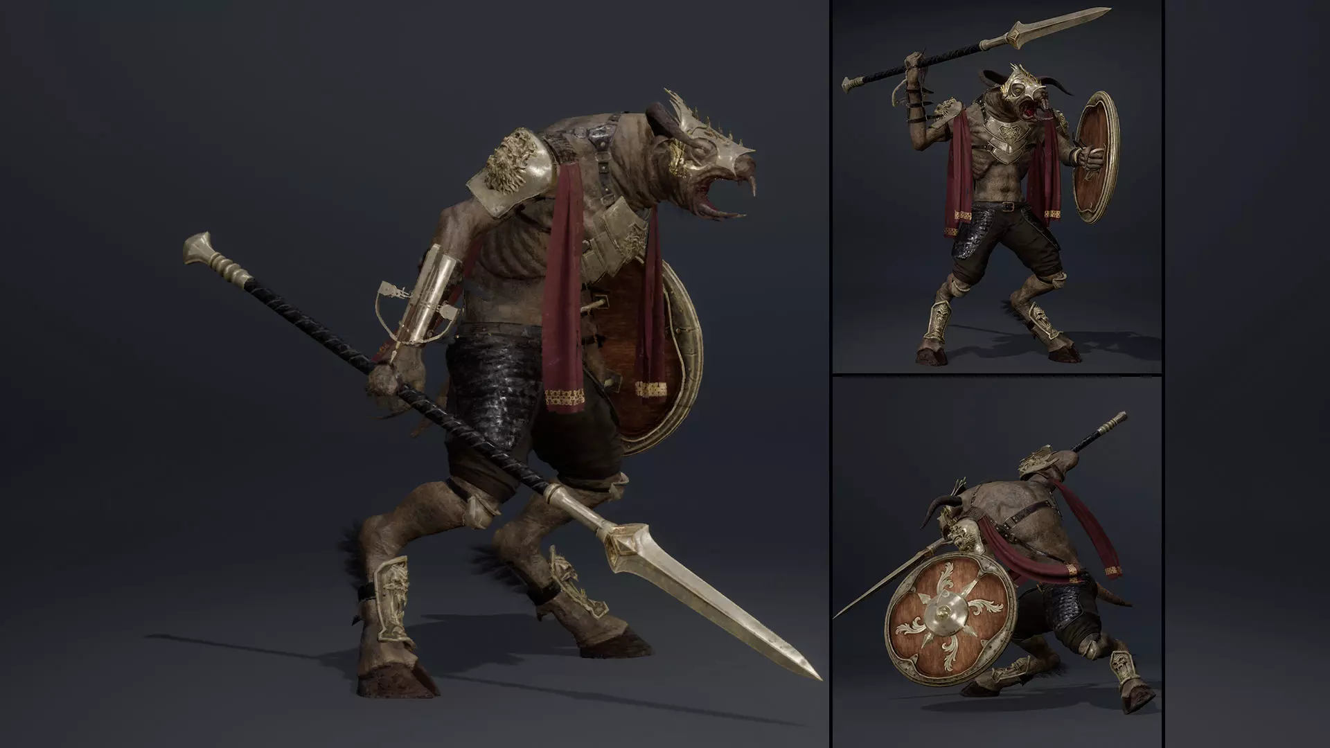 Dread Spearman Arm2 Low-poly 3D model_0